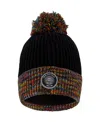 Deux Par Deux Lined Knit Winter Hat With Pompom