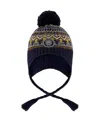 Deux Par Deux Boys' Lined Peruvian Knit Hat With Pompom - Baby In Black