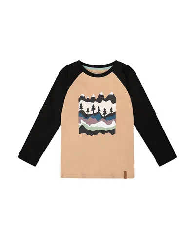 DEUX PAR DEUX DEUX PAR DEUX BOYS' LONG RAGLAN SLEEVE JERSEY TEE - LITTLE KID, BIG KID