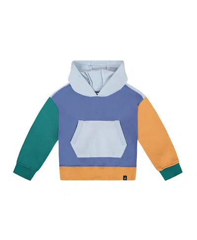 Deux Par Deux Kids'  Boys' Long Sleeve Hooded Fleece Sweatshirt - Baby In Multi