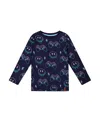 Deux Par Deux Boys' Long Sleeve Organic Cotton Tee - Little Kid, Big Kid In Blue