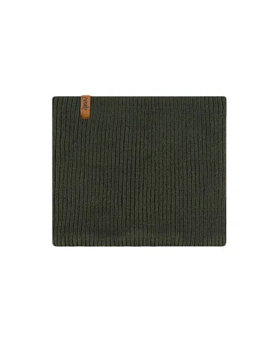 Deux Par Deux Boys' Mid-season Knit Neck Warmer - Baby In Kombu Green