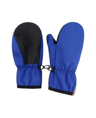 Deux Par Deux Boys' Mid-season Mittens - Baby, Little Kid, Big Kid In Blue