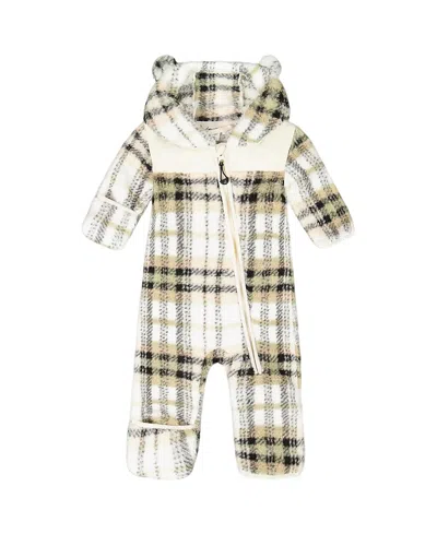 Deux Par Deux Boys' Mid-season Plush One Piece Outerwear - Baby In Multi