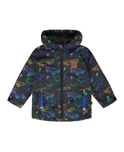 Deux Par Deux Boys' Mid-season Skateboards Jacket - Little Kid, Big Kid In Multi