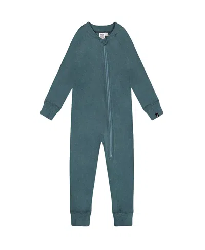 Deux Par Deux Boys' One Piece Thermal Underwear - Little Kid In Sea Pine
