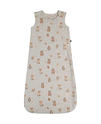 Deux Par Deux Boys' Organic Cotton Animal Shoulder Snap Sleep Sack - Baby In Gray