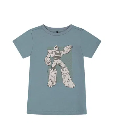 DEUX PAR DEUX DEUX PAR DEUX BOYS' ORGANIC COTTON GRAPHIC ROBOT TEE - LITTLE KID, BIG KID