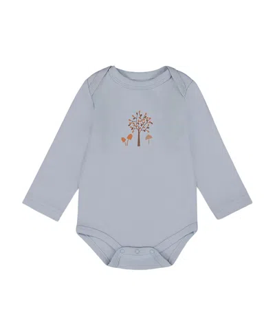 Deux Par Deux Boys' Organic Cotton Onesie - Baby In Blue