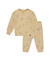 Deux Par Deux Boys' Organic Cotton Pant And Top Set - Baby In Brown