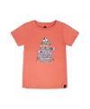 Deux Par Deux Organic Cotton Sailor Graphic Short Sleeve T-shirt In Brown