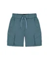 Deux Par Deux Boys' Parachute Cargo Pocket Shorts - Little Kid