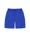 Deux Par Deux Boy's Parachute Cargo Pocket Shorts Royal Blue