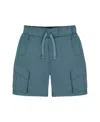 Deux Par Deux Boys' Parachute Cargo Pocket Shorts - Little Kid, Big Kid In Blue