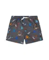 Deux Par Deux Boys' Printed Boardshorts - Little Kid In Multicolored