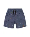 DEUX PAR DEUX DEUX PAR DEUX BOYS' PRINTED CHAMBRAY SHORT - LITTLE KID, BIG KID