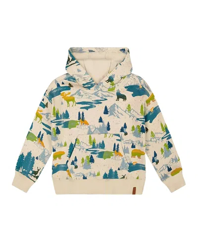 DEUX PAR DEUX DEUX PAR DEUX BOYS' PRINTED HOODED FLEECE SWEATSHIRT - LITTLE KID
