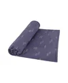Deux Par Deux Printed Muslin Blanket Navy Blue Paper Boats In Navy Blue Paper Boat