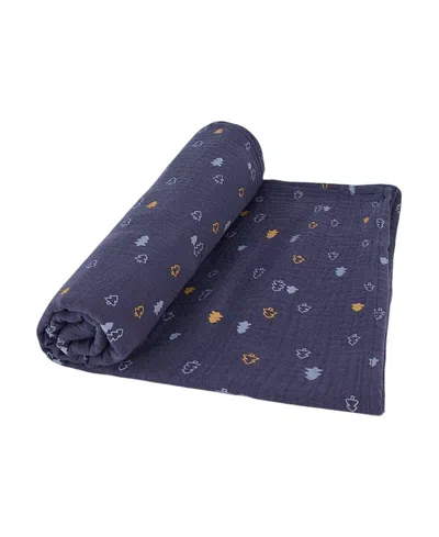 DEUX PAR DEUX DEUX PAR DEUX BOYS' PRINTED MUSLIN BLANKET - BABY