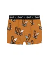 Deux Par Deux Boys' Printed Organic Cotton Boxer Shorts - Little Kid, Big Kid In Gold