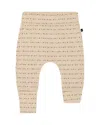 Deux Par Deux Boys' Printed Organic Cotton Evolutive Pant - Baby In Beige