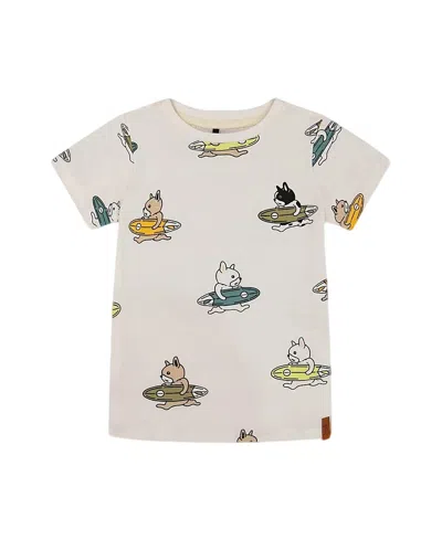 DEUX PAR DEUX DEUX PAR DEUX BOYS' PRINTED ORGANIC COTTON TEE - LITTLE KID, BIG KID