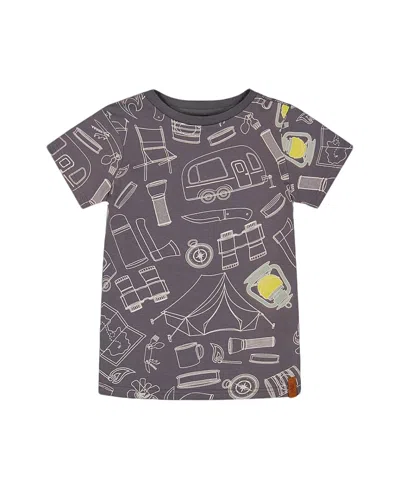 DEUX PAR DEUX DEUX PAR DEUX BOYS' PRINTED ORGANIC COTTON TEE - LITTLE KID