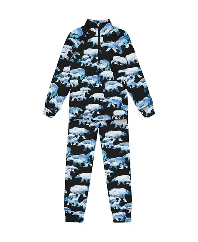 DEUX PAR DEUX DEUX PAR DEUX BOYS' PRINTED POLAR BEARS TWO PIECE THERMAL UNDERWEAR SET - LITTLE KID