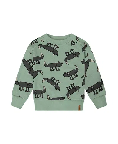 DEUX PAR DEUX DEUX PAR DEUX BOYS' PRINTED PULLOVER FRENCH TERRY SWEATSHIRT - LITTLE KID, BIG KID
