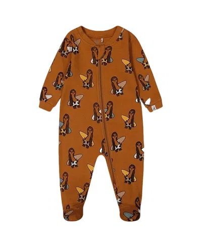 DEUX PAR DEUX DEUX PAR DEUX BOYS' PRINTED SLOTHS ORGANIC COTTON ONE-PIECE PAJAMA- BABY