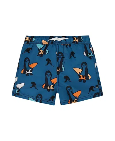 DEUX PAR DEUX DEUX PAR DEUX BOYS' PRINTED SWIM TRUNKS - BABY