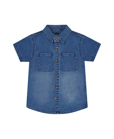 DEUX PAR DEUX DEUX PAR DEUX BOYS' SHORT SLEEVE BUTTON DOWN SHIRT- LITTLE KID