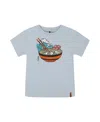Deux Par Deux Boys' Short Sleeve Graphic Tee - Little Kid, Big Kid In Blue And Ramen