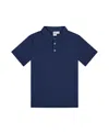 Deux Par Deux Boys' Short Sleeve Polo Shirt - Little Kid In Navy Blue