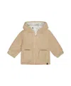 Deux Par Deux Boys' Soft Fleece Hooded Zip Jacket - Baby In Sesame