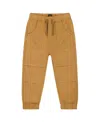 Deux Par Deux Boys' Stretch Twill Jogger Pant - Baby In Tan