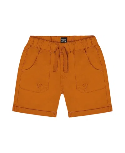 Deux Par Deux Boys' Stretch Twill Short - Baby In Brown