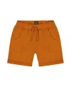 Deux Par Deux Boys' Stretch Twill Short - Little Kid, Big Kid In Vibrant Orange