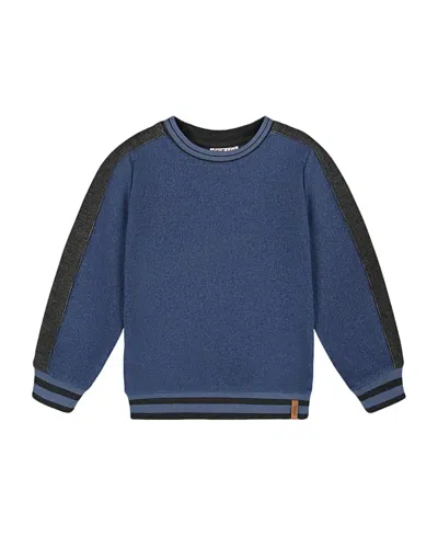 DEUX PAR DEUX DEUX PAR DEUX BOYS' SUPER SOFT FLAT BACK RIB SWEATSHIRT - LITTLE KID