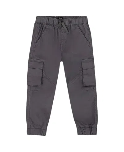 DEUX PAR DEUX DEUX PAR DEUX BOYS' TWILL JOGGER CARGO PANTS - LITTLE KID