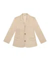 Deux Par Deux Boys' Two Button Blazer - Little Kid In Neutral