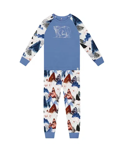 Deux Par Deux Boys' Two-piece Organic Cotton Pajama Set - Baby In Multi
