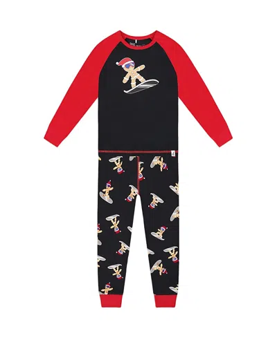 Deux Par Deux Boys' Two-piece Organic Cotton Pajama Set - Baby In Multi