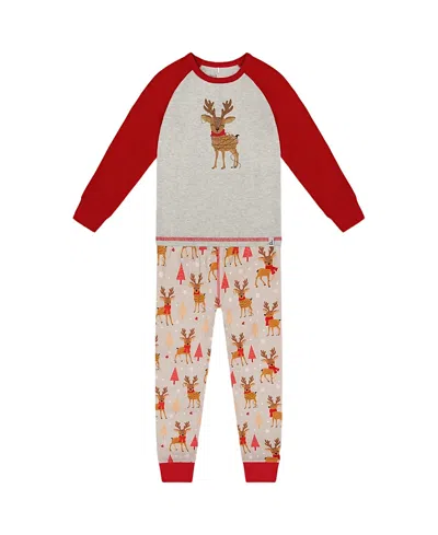Deux Par Deux Boys' Two-piece Organic Cotton Pajama Set - Baby In Multi