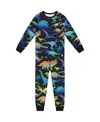 Deux Par Deux Two-piece Organic Cotton Pajama Set Dinosaur