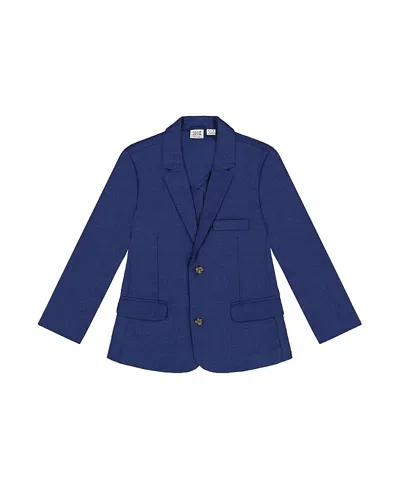Deux Par Deux Boys' Two-button Tailored Cut Blazer - Little Kid, Big Kid In Multi