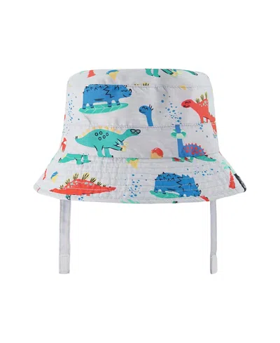 Deux Par Deux Boys' Wide Brim Dinosaur Print Beach Hat - Baby In Pink
