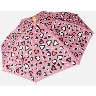 Deux Par Deux Color-changing Hearts Umbrella In Pink