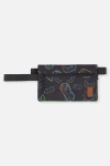 Deux Par Deux Controller Adventure Double-compartment Pencil Case In Black Printed Controller