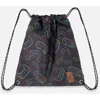 Deux Par Deux Controller Lightweight Durable Drawstring Bag In Black